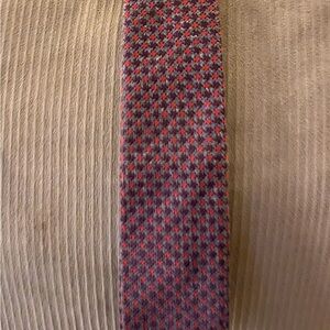Imani Umo Red and Gray Men's Tie